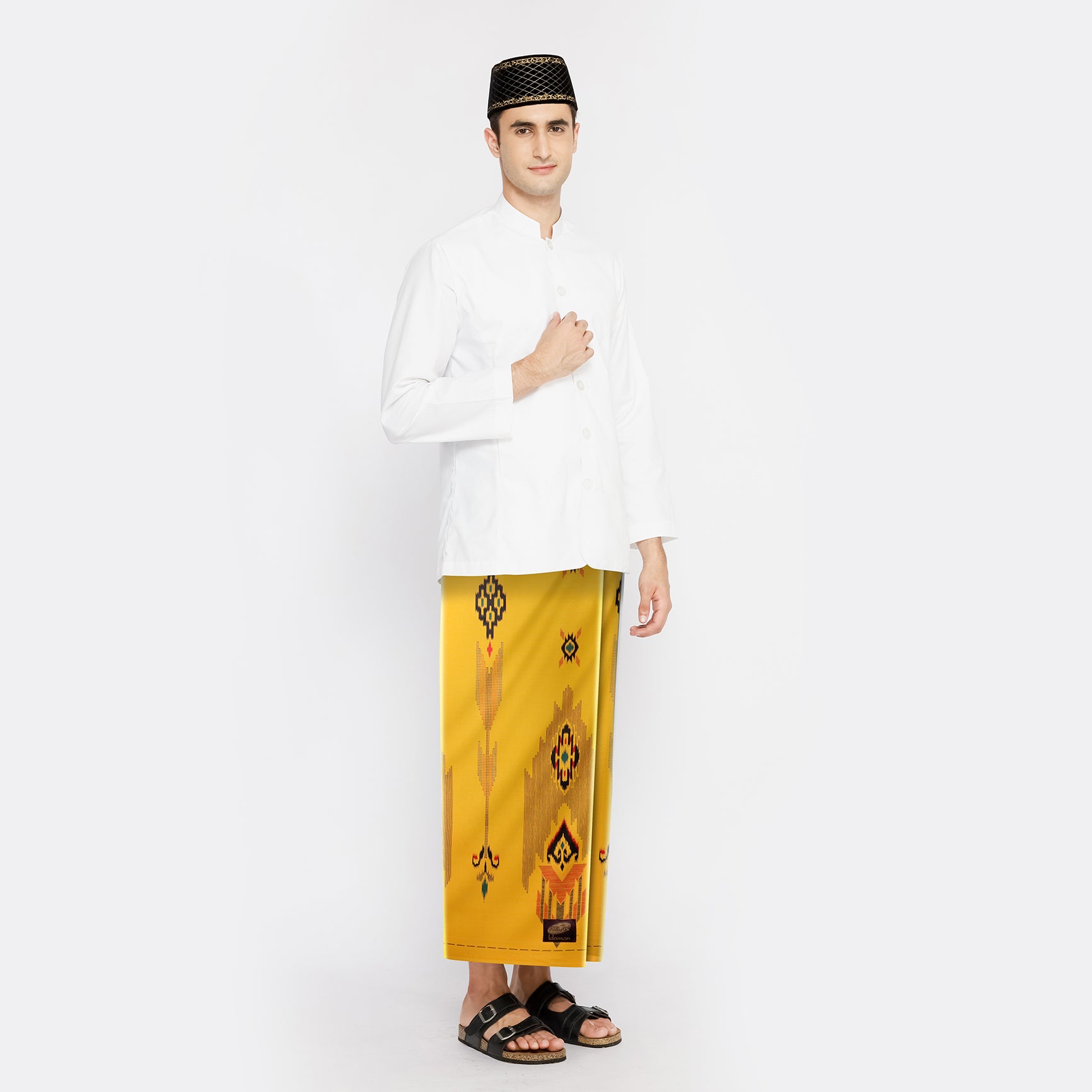 ( FREE Sarung ATLAS Idaman ) Bundle 5 Pcs Sarung ATLAS Premium 720 Original Kombinasi Merah 02