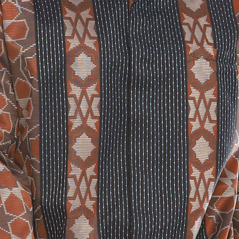 Baju Batik BHS Signature Orange Hitam 01