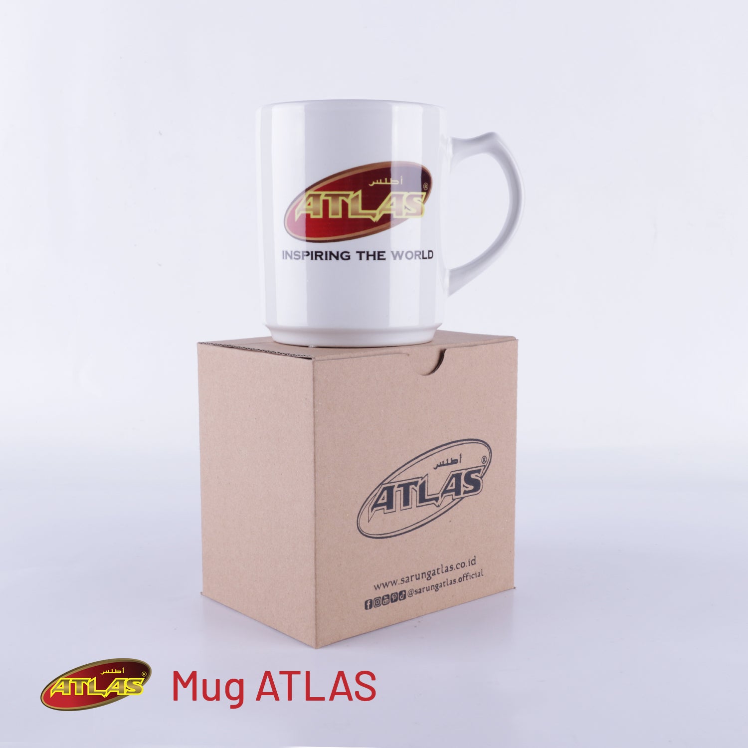 Mug Gelas Merchandise Official Sarung ATLAS
