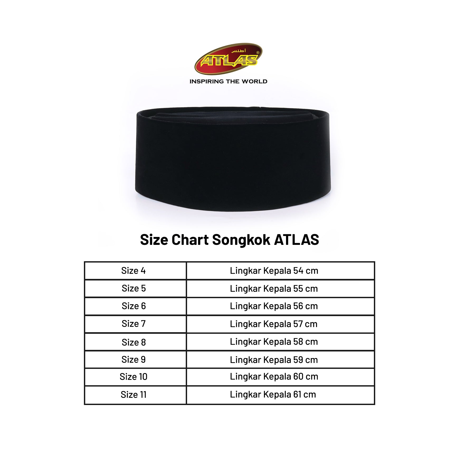 Songkok ATLAS Premium AC Tinggi 8