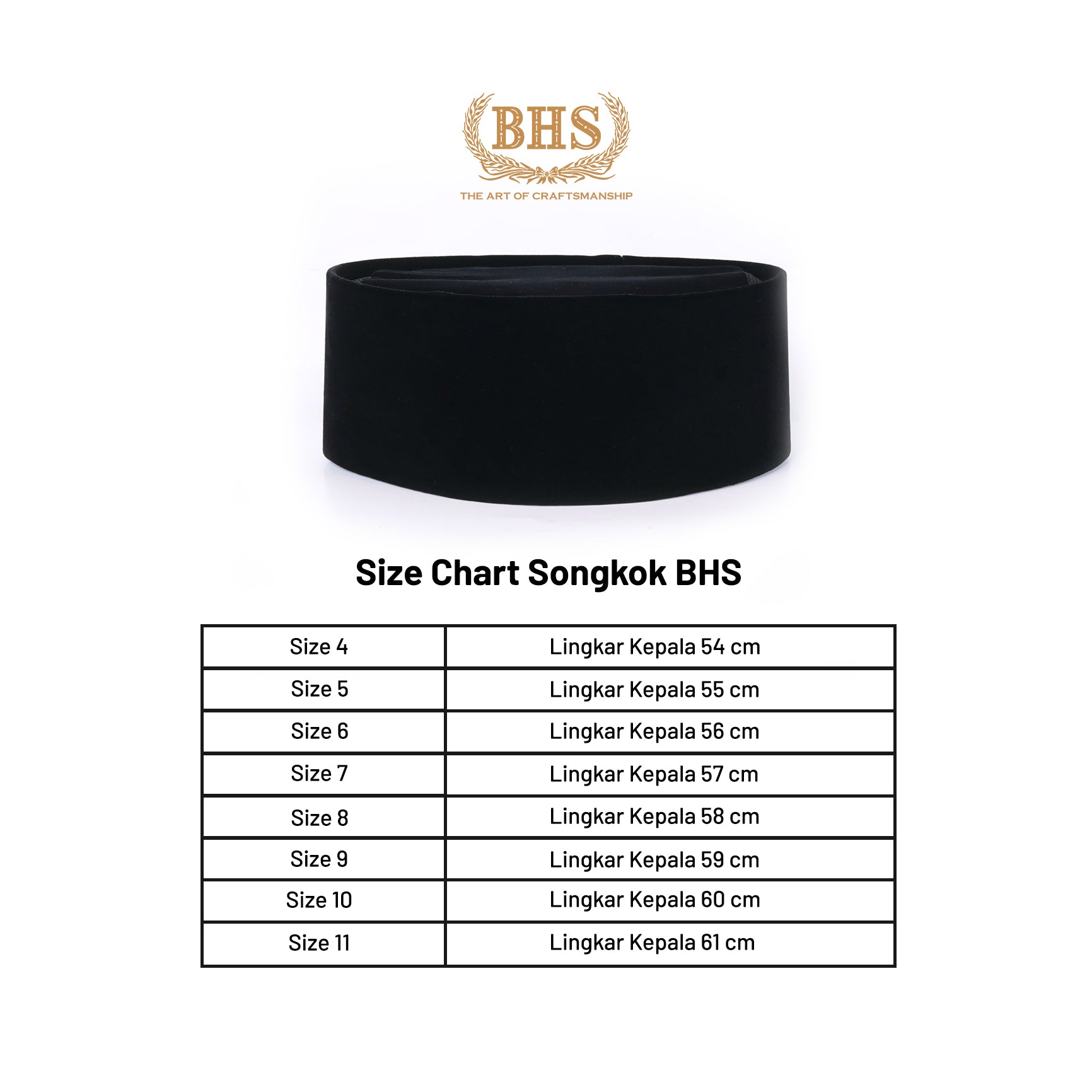 Songkok Peci BHS Classic AC Tinggi 10